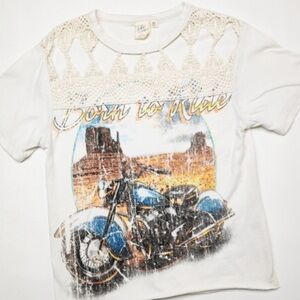 White crow born to ride motorcycle 🏍 shirt S